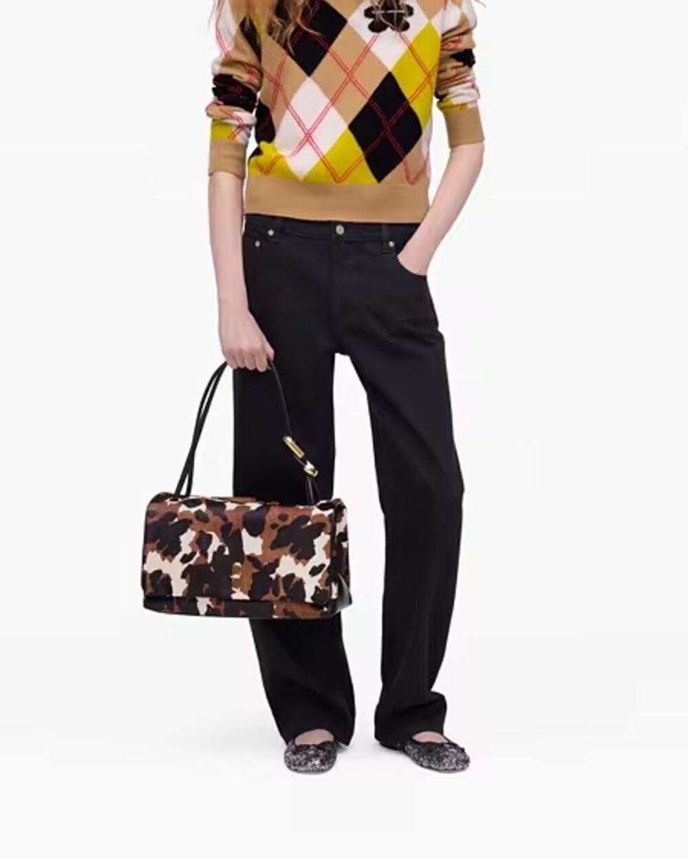 Marc Jacobs Calfhair cow print shoulder bag